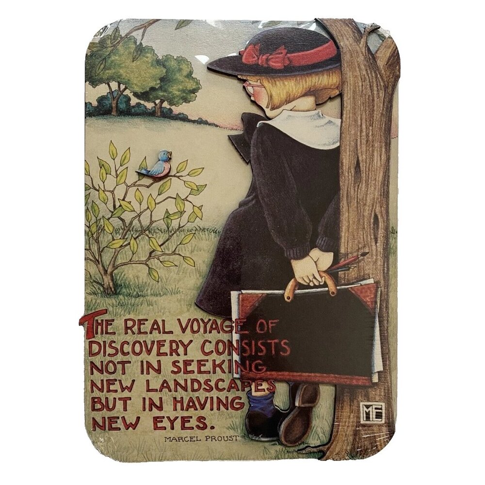 Vintage Mary Engelbreit ME Cards to Keep 3D Plaque Voyage Of Discovery